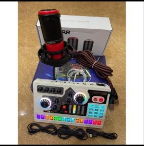 Bộ Soundcad X5 tích hợp nguồn 48V và mic takstak K320 có giá đỡ mic cao cấp âm thanh cực hay tặng giá đỡ điện thoại và tai nghe