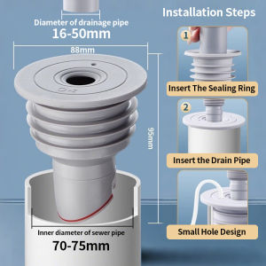 Silicone Drains Sewer Pipe Sealing Ring Water Plug Floor Drain Anti Odor Sewer Seal Stopper Shower Drainer Bathroom Accessories