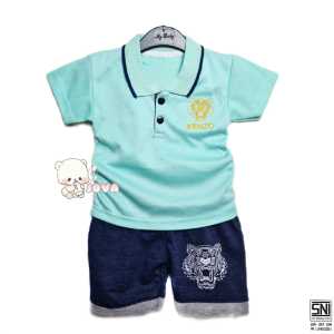 JOVA BAJU BAYI LAKI LAKI SETELAN ANAK COWO LUCU STELAN COWOK 6 12 BULAN KEREN TRENDY KEKINIAN KERAH WANGKI K3NZ0