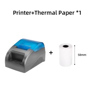 Harga spesial 12.12 Thermal Printer Receipt Printer Wireless Bluetooth Portable 58mm POS System Cashier Machine Supermarket Small Ticket Printer Connection Cash Drawer