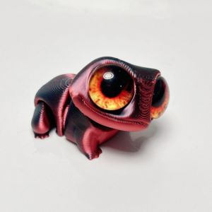 GOOD STUFF Realistic 3D Printed Frogs Ornament Cartoon Cute Big Eyes 3D Printed Frog Model Frog Decorations Figurine 3D Printed Frog Toy Children