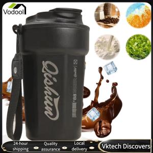 【Vodool】450ml Insulated Water Bottle Leak Proof Portable Water Cup Thermal Coffee Mug Vacuum Water Bottle for Outdoor Sports