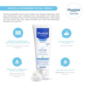Mustela Hydrabebe Facial Cream 40 ml - Krim Wajah Bayi