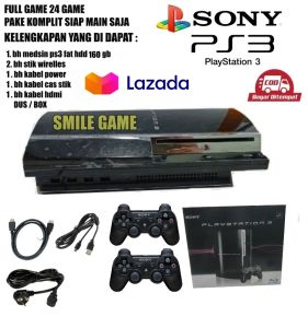 ready CONSOLE SONY PLAYSTATION 3 FAT ATAU TEBAL HDD 160GB FREE GAME  2STIK WIRELLES