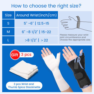 VELPEAU Wrist Brace with Thumb Spica Splint for De Quervains Tenosynovitis Carpal Tunnel Pain Stabilizer for Tendonitis Arthritis Sprains & Fracture Forearm Support Cast