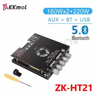 Aideepen  ZK-TB21/ZK-TB21S/ZK-HT21 Bluetooth 5.1 Digital Power Amplifier Module 2.1-channel Stereo  2*50W 160WX2+220W AUX Digital Power Amplifier Board Speaker Home Music Wireless Module Audio High and Low Pitch Subwoofer