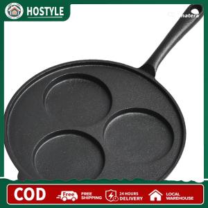 Cast Iron Pancake Pan Nonstick 3-Cup Skillet 9 Inch Frying Pan for Gas Stove & Induction Cookware