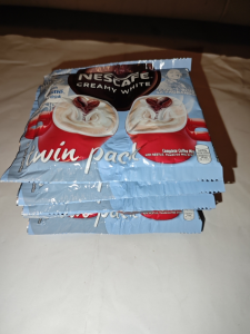 NESCAFE Creamy White 3 in 1 Coffee Twin Pack (2 x 25.5g) - Pack of 20/10