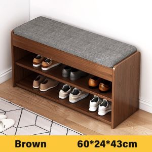 Sofya Rak Kasut Shoe Cabinet With Seat Shoe Rack Bench Hidden Drawer Shoe Cabinet With Cushion Multi-functional Storage Bench 换鞋凳/鞋柜