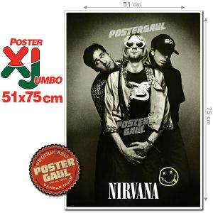 Poster XJumbo NIRVANA #XJFJP381 - ukuran 51 x 75 cm