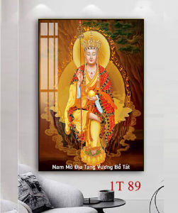 Tranh phật địa tạng vương bồ tát treo tường tráng gương