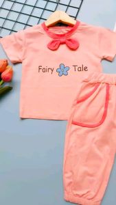 Setelan anak perempuan impor / setelan joger salur mini bear