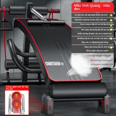 OneTwoFit Ghế tập cơ bụng đa chức năng Có gấp gọn dùng tại nhà ghế băng Tay vịn nâng cấp