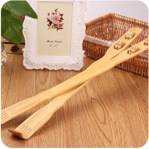 CHB Bamboo Wood Back Scratcher Wood Pangkamot Self-Massage Back Scratcher Rolling massage (46CM)