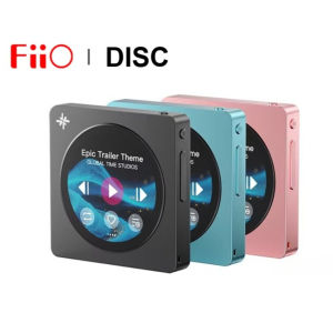 FIIO DISC Portable HiFi Music Player MP3 Dual DAC 3.5mm 4.4mm Outputs Bluetooth 5.4 LDAC Round Touchscreen