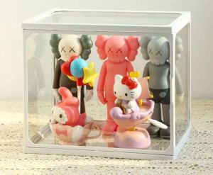 >SG Stock> Stackable Dustproof Mini Figures Collectibles Showcase Perfumes Glass Box Makeup Storage Rack Perfume Rack Perfumes Box Cosmetics Storage Box Nail Polish Storage Rack Perfumes Stand Perfumes Holder Toy Figures Displays Rack