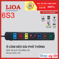 Ổ cắm điện LiOA 6 lỗ kéo dài đa năng thông minh 3m 5m chính hãng - LiOA Việt Nam. 
