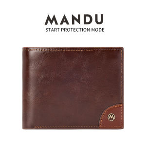 🔥ส่งไวจากไทย🔥MANDU P307กระเป๋าสตางค์ผู้ชาย RFID คุณภาพสูงมัลติฟังก์ชั่นธุรกิจแฟชั่นระดับไฮเอนด์ กระเป๋าสตางค์ Mens wallets