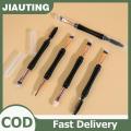 ❤❤❤Hot Sale JIAUTING Mini Dual Ended Makeup Brush Angle Eyebrow Eyeshadow Eyeliner Brush With Dust-proof Cover Contouring Eyes Blending Cosmetic Brushes. 