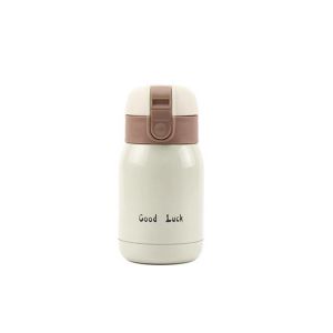 BAGUO 200ml Đầy màu sắc Thép không gỉ Đối với trẻ em Trẻ em Bình chân không Chăm học Du lịch giữ nhiệt Chai