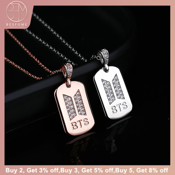 Bts Luxury Locket Necklace ?BESFOME? Kpop Bangtan Boys BTS Full