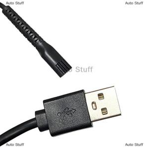 [COD] Auto Stuff Tông đơ cắt tóc chạy điện 8148 8591 8504 Dây cáp sạc USB màu đen