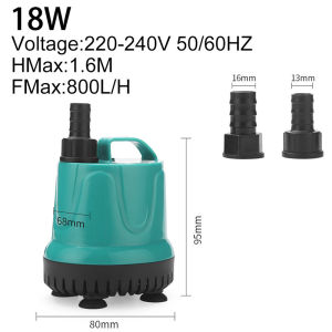 Teekland 5/8/18/25/40/60W Aquarium Amphibious Bottom Suction Water Pump Multifunctional Filter Silent Submersible Water Pump Aquarium Tank Pump
