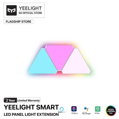 Yeelight smart led panel lights works with google home support Razer chroma RGB