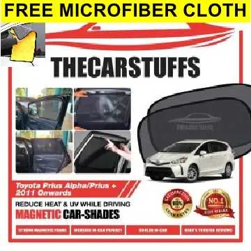 Toyota Prius Alpha / Prius+ 2011 onwards (6 pcs) Magnetic Sunshade