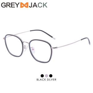 Grey Jack Kacamata Antiradiasi Blueray Model Kotak Fashion Wanita Pria Simple Ringan Bisa Lensa Minus Terbaru 5439