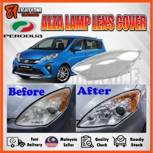 Perodua Alza Old 2009-2021 Headlamp Headlight Lens Cover 1pcs or 2pcs Ready Stock High Quality Lamp Cover Sparepart Alza
