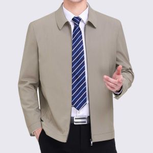 Spring And Autumn Thin Mens Jacket Slim Casual Coat Korean Mens Big Size Outwear Gift For Man