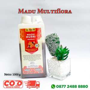 MADU MURNI MULTIFLORA AL HALIF 1 KG/ 100% MURNI TANPA CAMPURAN/ JAMINAN UANG KEMBALI JIKA TERBUKTI PALSU