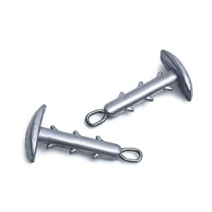 W5YR 10PCS Anti-Slip Sea Urchin Bait Anchor Shaped Sinker with Locking Hook Stable Sea Urchin Bait Hook Tool Convenient Fishing Bait Sinker Fishing Accessories