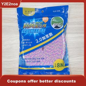 【Y2E2noa】 Thickened Non-Slip Clothesline Windproof Clothesline Quilt Airing Rope Outdoor Travel Household Drying Line Tools