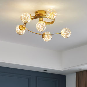 SUMEIYI Modern Ring Ceiling Light Built-in Gypsophila Bulb 220V Suitable for Southeast Asia Ceiling Pendant Lighting Fixtures Home Decoration Suitable for Living Room Bedroom Dining Room Romantic Lighting Decoration Easy Installation 3 Years Warranty