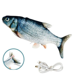 Đồ Chơi Cá Giả Vẫy Đuôi Như Thật – Sạc USB Vờn Mèo Cảm Ứng Mới Nhất 2026
