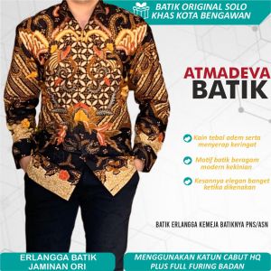 Kemeja Batik Pria Dewasa Lengan Panjang Modern Kualitas Butik Terbaru 2022 Mewah Bahan Katun Cabut Tebal Adem Nyaman Baju Batik Pria Kondangan Lengan Panjang Bahan Kain Halus Full Furing Badan Motif Keren Kekinian Baju Atasan Batik Solo Pria Full Furing