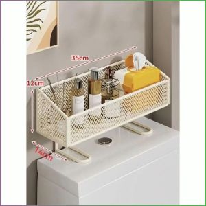 ชั้นเก็บของ ด้านบนของโถ เก็บผลิตภัณฑ์ดูแลผิว กันน้ำและกันความชื้น อัพเกรดความจุ หนาขึ้นและรับน้ำหนัก