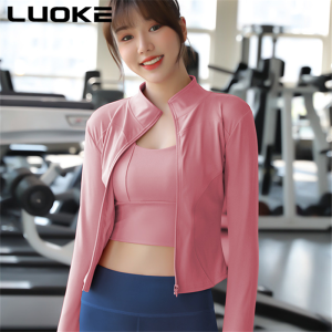 LUOKE Yoga Jacket Women Sports Tops Suitable for Tshirt Sports Yoga Running Fitness with Zipper Many Colors Are Available