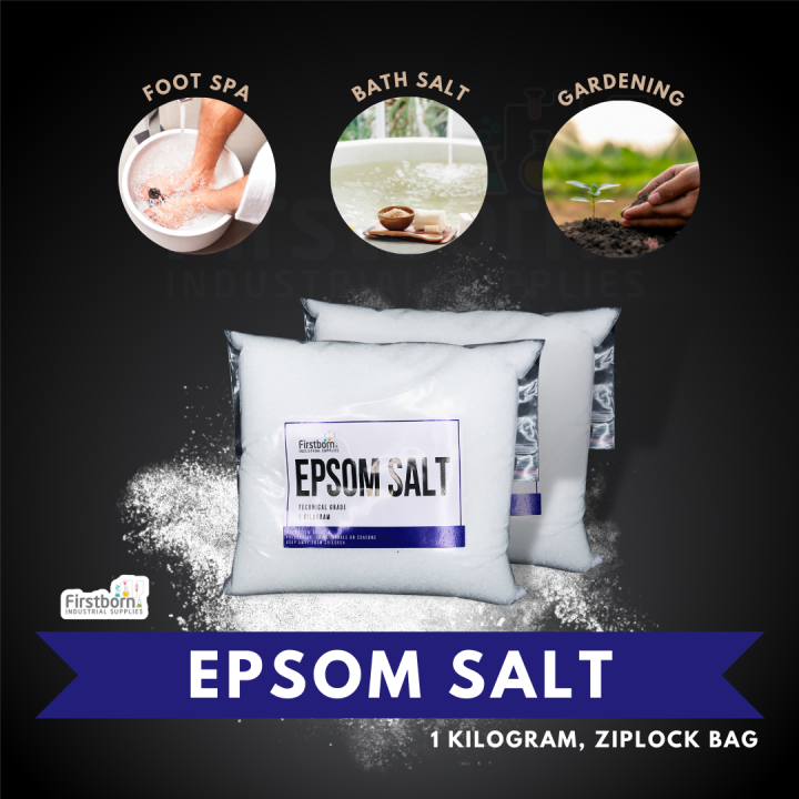 Epsom Salt - Pure (Magnesium Sulfate), 1kg in resealable bag | Lazada PH