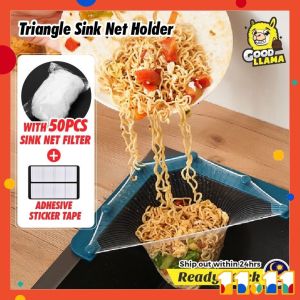 GOOD LLAMA Triangle Food Waste Sink Filter Net Basket Holder Drain Kitchen Strainer