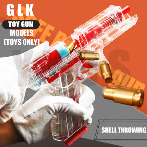Toy PistolOriginal DesignChildrens Shell Throwing Soft Bullet Toy Gun Boys Hand-Firing Glock PistolPUBG Nerf Toys