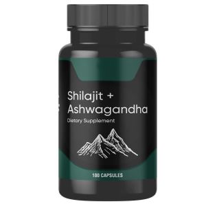Spot direct sales of Shilajit capsules selling vegetarian dietary supplements Shilajit supplements 180 pieces supporting OEM.