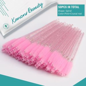 50Pcs Disposable Eyelash Brushes Eyelashes Extension Tools Eyebrow Brush Mascara Wands Applicator Spoolers Eye Lash Cosmetic