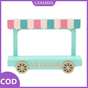 CANAMEK✨ Đạo cụ cảnh quan thu nhỏ trang trí nhỏ bằng gỗ hình xe van Kem Nhà búp bê
