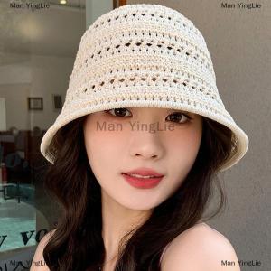 [COD] Man YingLie Summer New Hollow Knitted Sun Protection And Sunshade Hat For Womens Leisure Versatile Small Fresh Fashion Pot Hat