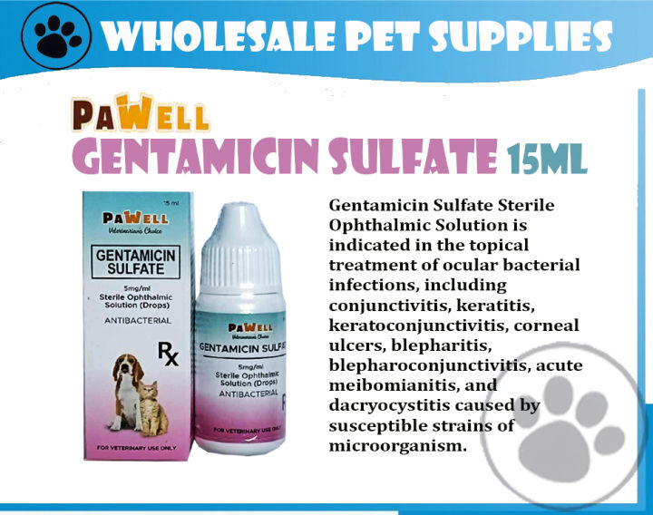 PaWell GENTAMICIN SULFATE (Eye Drops) 15mL Lazada PH