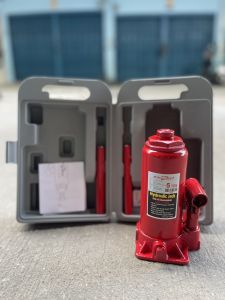 [มีกระเป่าเก็บ] แม่แรงกระปุก ไฮโดรลิค เกลียว 2 ชั้น ขนาด 23510 ตัน Kanzawa