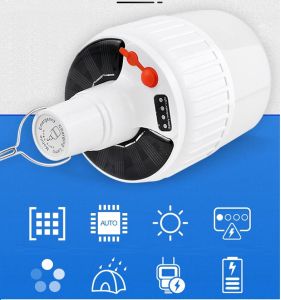 หลอดไฟ LED หลอดไฟโซล่าเซลล์ 350W รุ่น JD24 หลอดไฟแบบชาร์จไฟบ้าน หลอดไฟพกพา หลอดไฟฉุกเฉิน